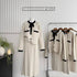Premium Ribbon Collar Soft Sweater With Skirts Sets